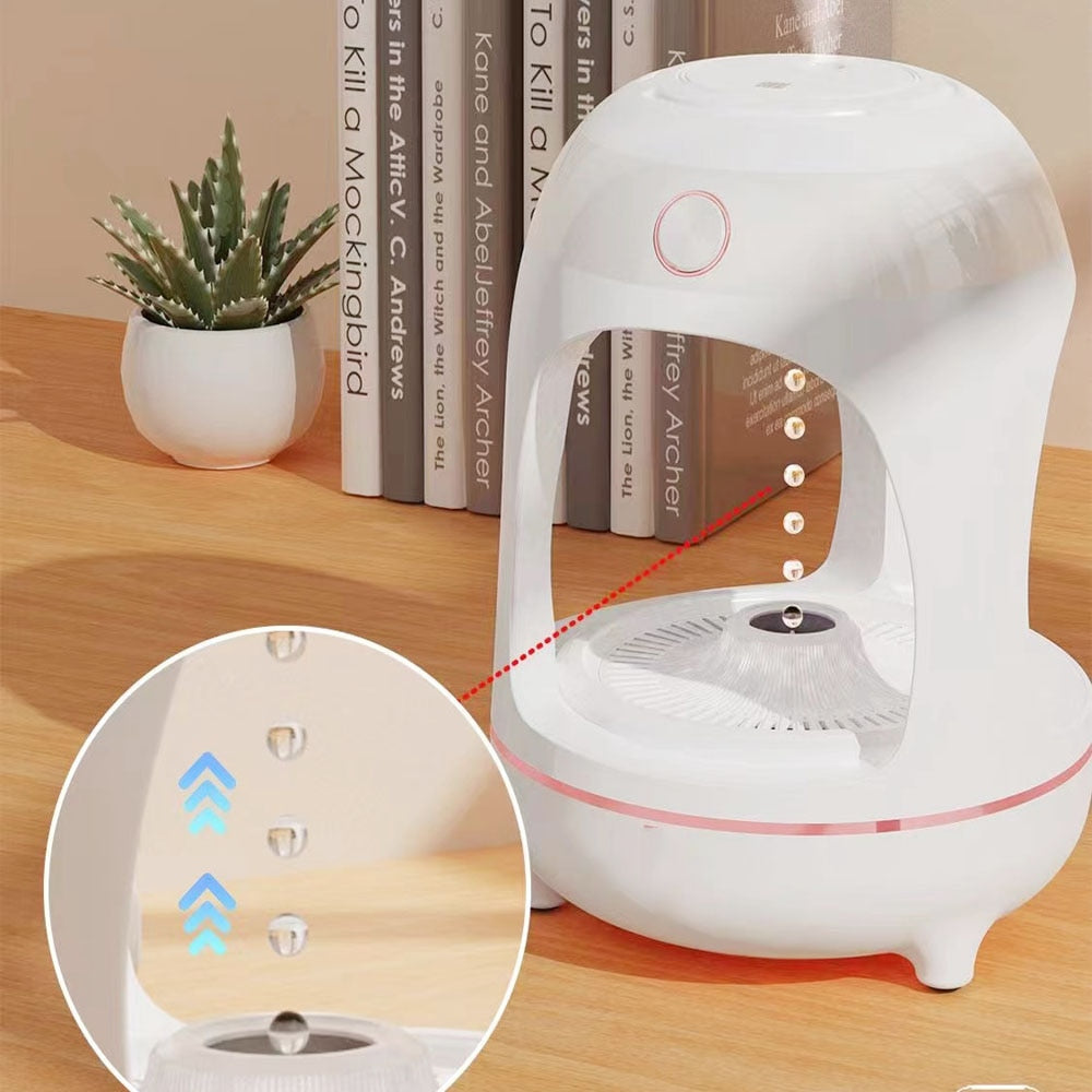 Levitating Water Drop Humidifier LED Desk Fountain Lamp