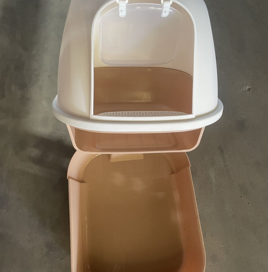 Fully Enclosed Cat Litter Box
