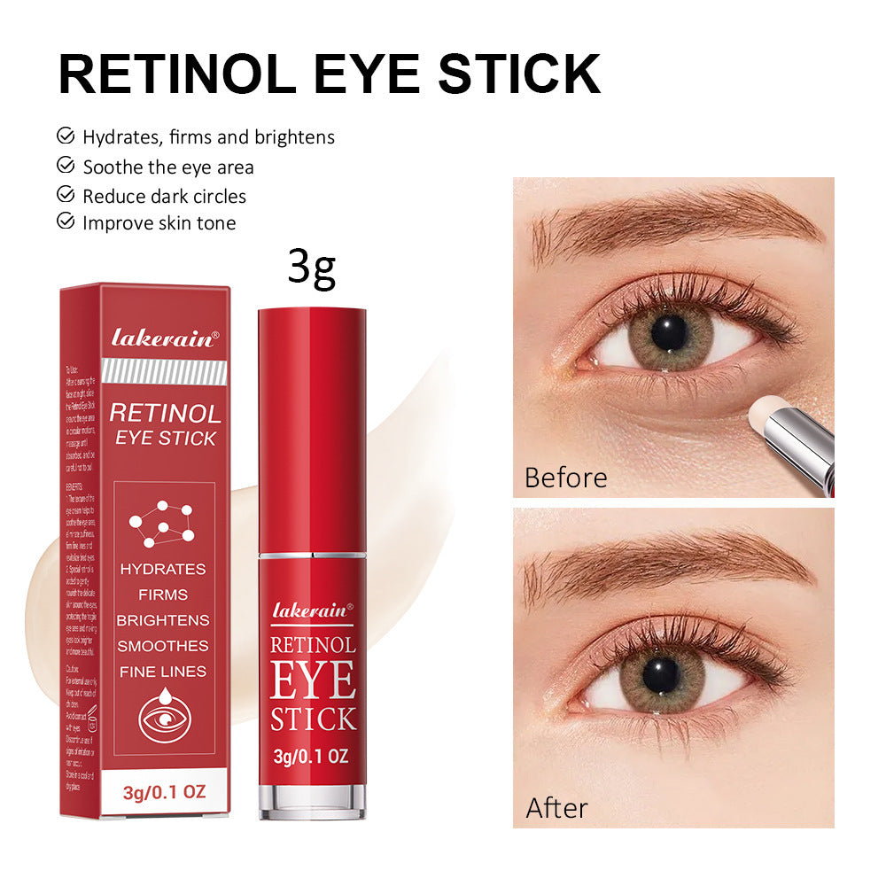 Eye Cream Stick Moisturizing Eye Skin Fading Wrinkle Fishtail Pattern Dark Circles