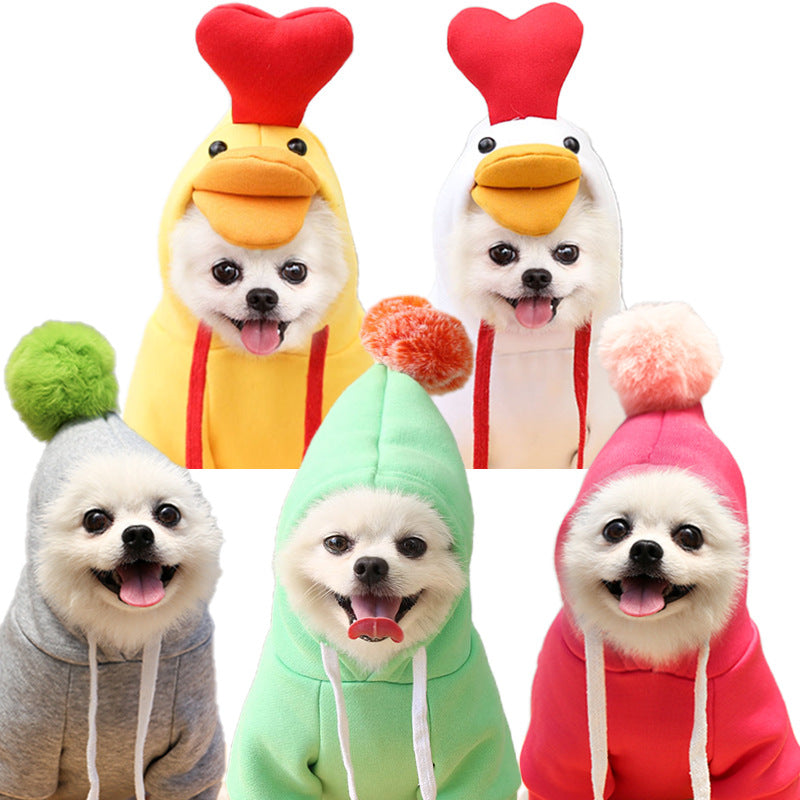 Cute Fruit Dog Clothes For Small Dogs Hoodies Winter