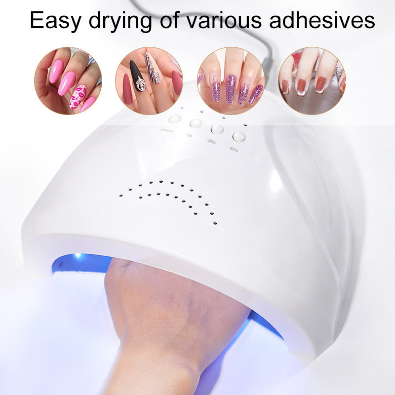 UV LED Nail Lamp, Nail Dryer For Gel Polish With 30 Beads 4 Timers Smart Sensor Fast Curing Home Manicure Professional Salon Nails Art Tools Supplies