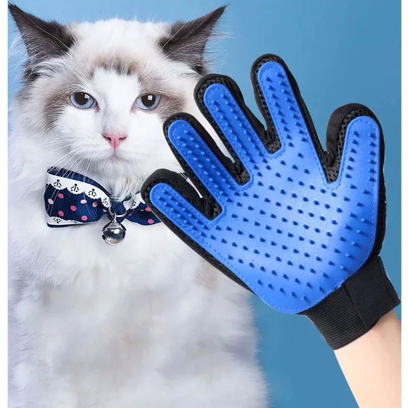 Pet Hair Removal Glove – Grooming & Massage