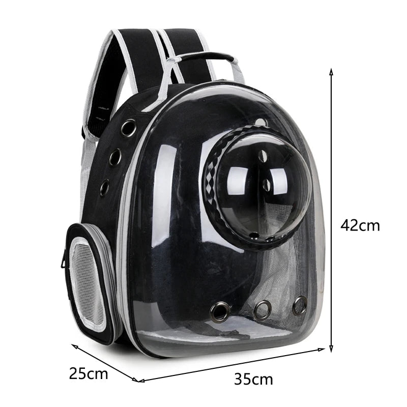 Clear Pet Carrier Backpack – For Cats & Small Dogs
