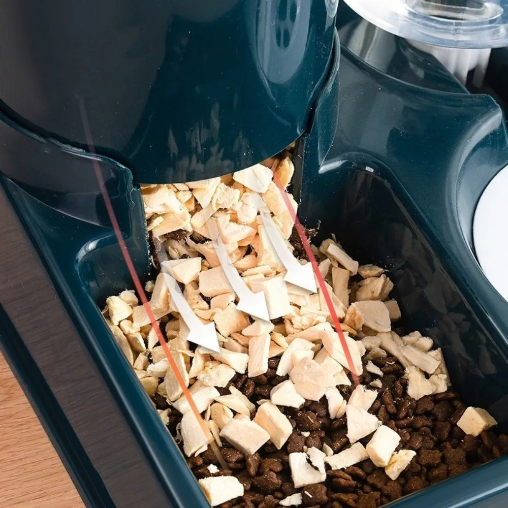 Cat & Dog Feeder – Wet & Dry Food Storage Dispenser