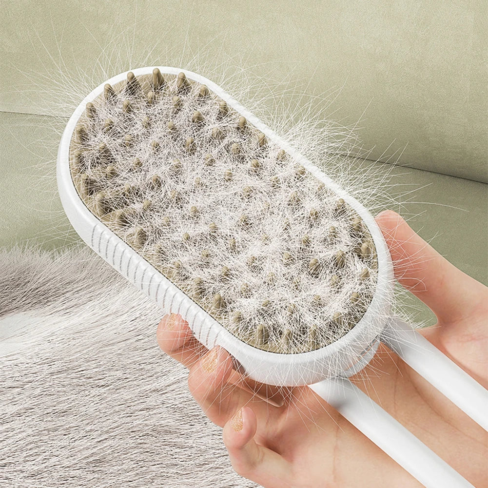 Pet Steamy Brush & Hair Remover Steam Brush Steamy Dog