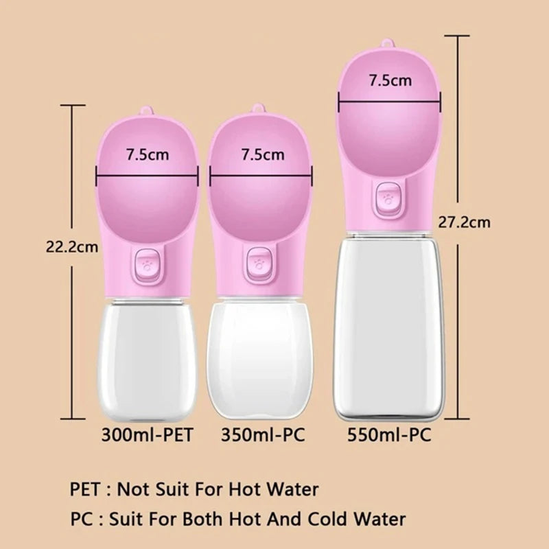 Portable Water Bottle for Dogs & Cats