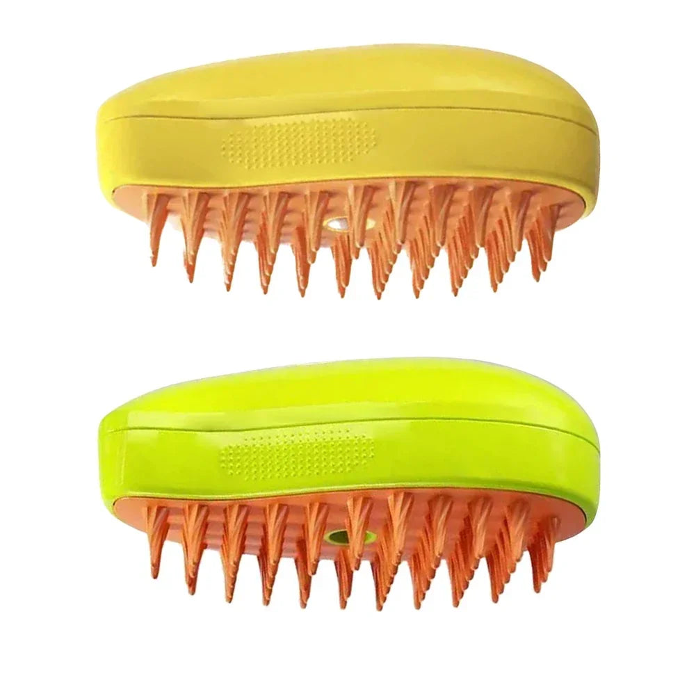 2pcs Pet Steamy Brush & Hair Remover