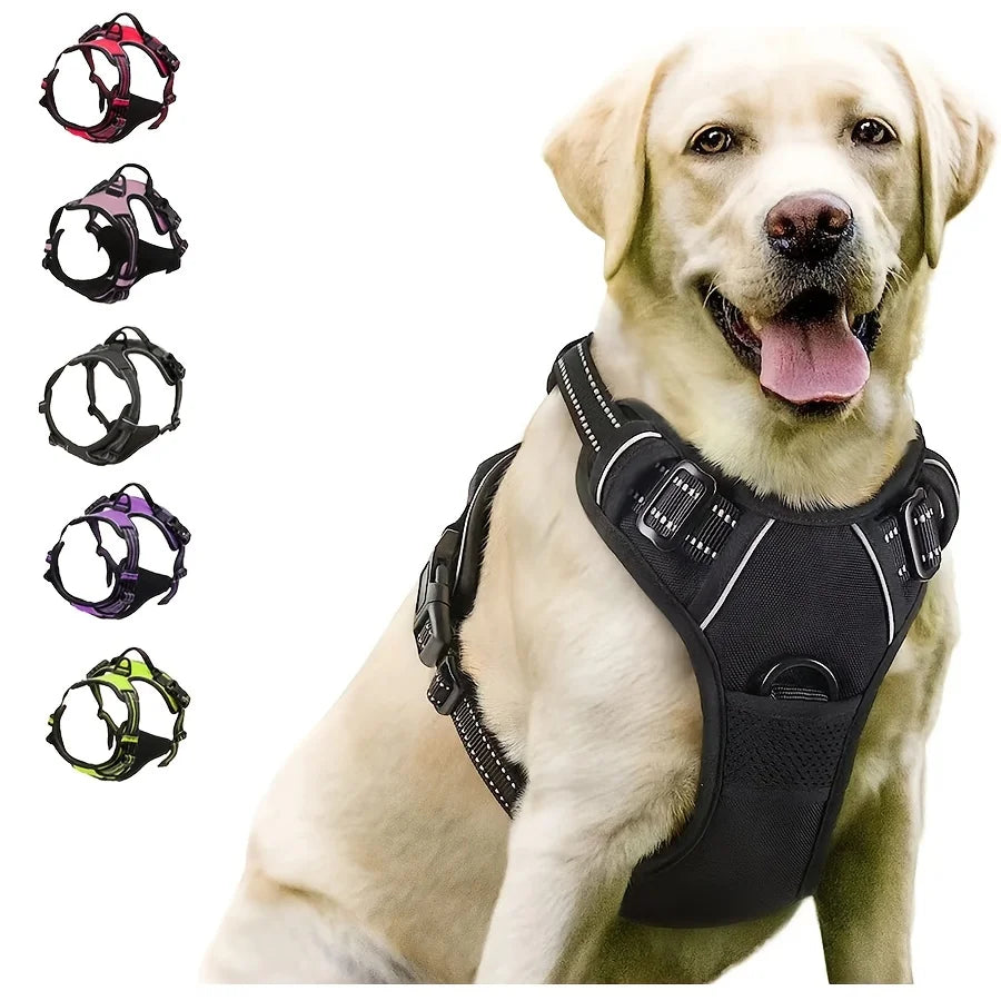 Front-Clip No-Pull Walking Harness Easy-Control Harness for Large Dogs