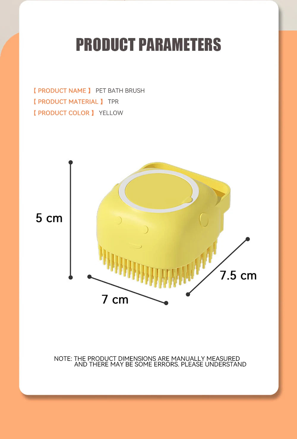 Pet Bath Brush – Soft Silicone Massage & Shampoo Tool