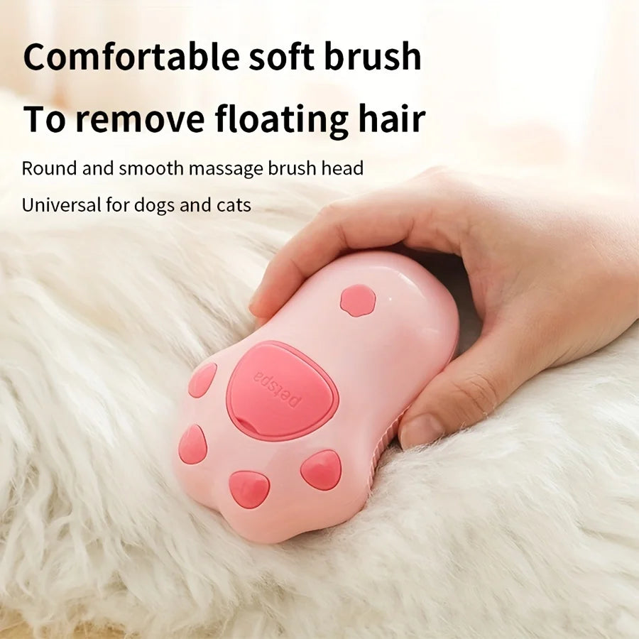 Cat Steam Brush – Electric Spray & Hair Removal Comb