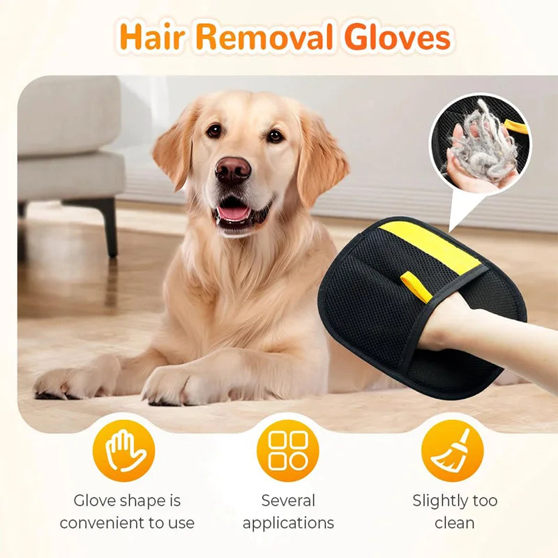 Pet Grooming Gloves – Reusable & Multi-Functional