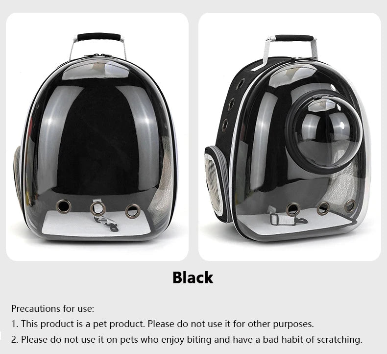 Clear Pet Carrier Backpack – For Cats & Small Dogs