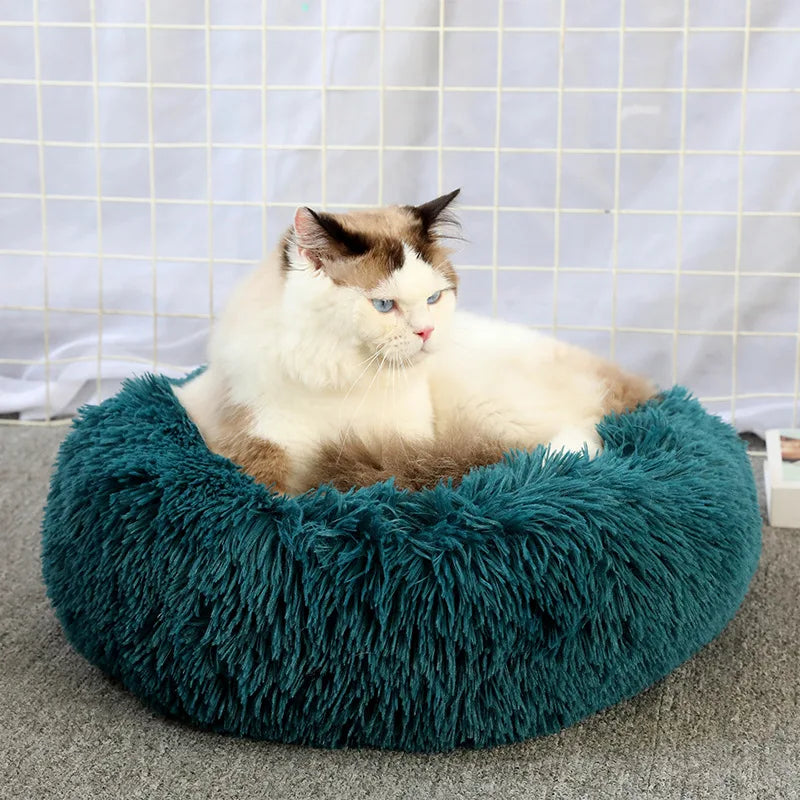 Comfy Plush Cat Bed – Ideal for Sleep & Relaxation