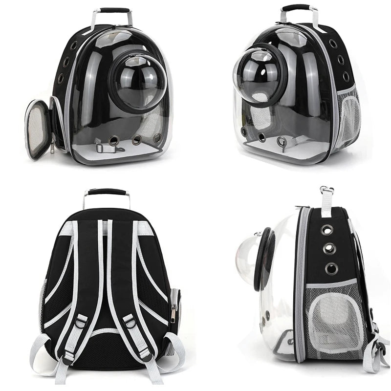 Clear Pet Carrier Backpack – For Cats & Small Dogs