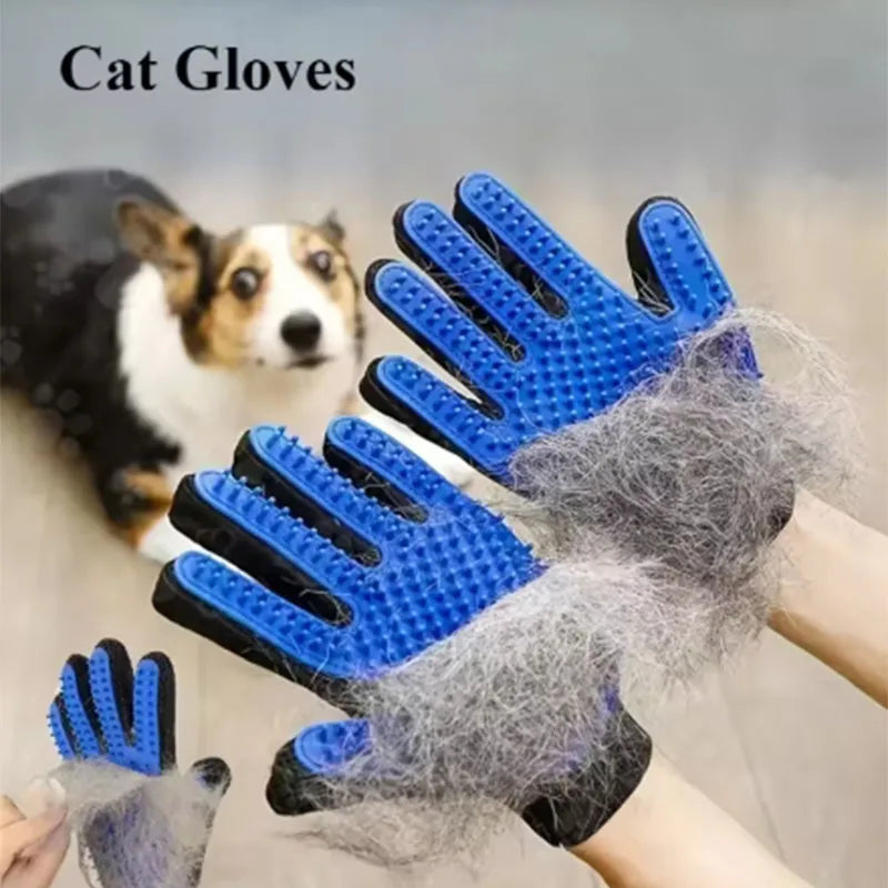 Pet Hair Removal Glove – Grooming & Massage