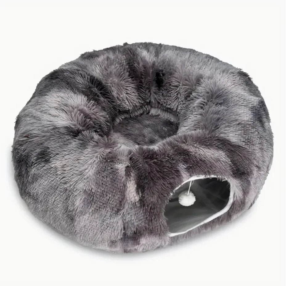 Kylinsure Plush Cat Tunnel Bed