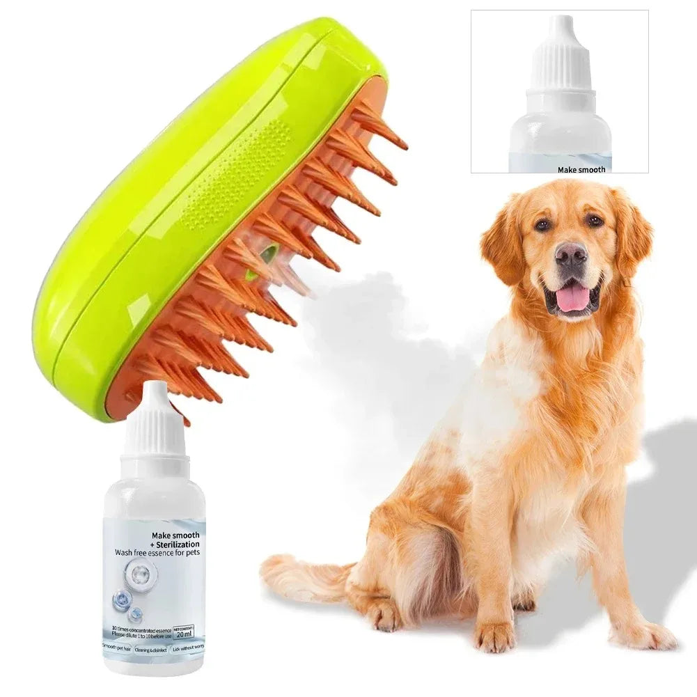 Electric Pet Sprayer Brush – Steam, Groom & Relax