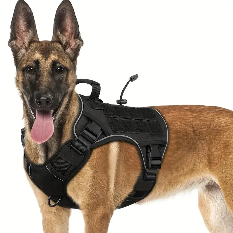 Military-Style Dog Harness for Large Dogs
