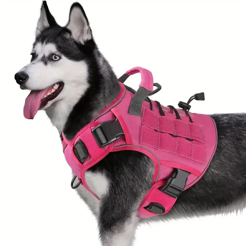 Military-Style Dog Harness for Large Dogs