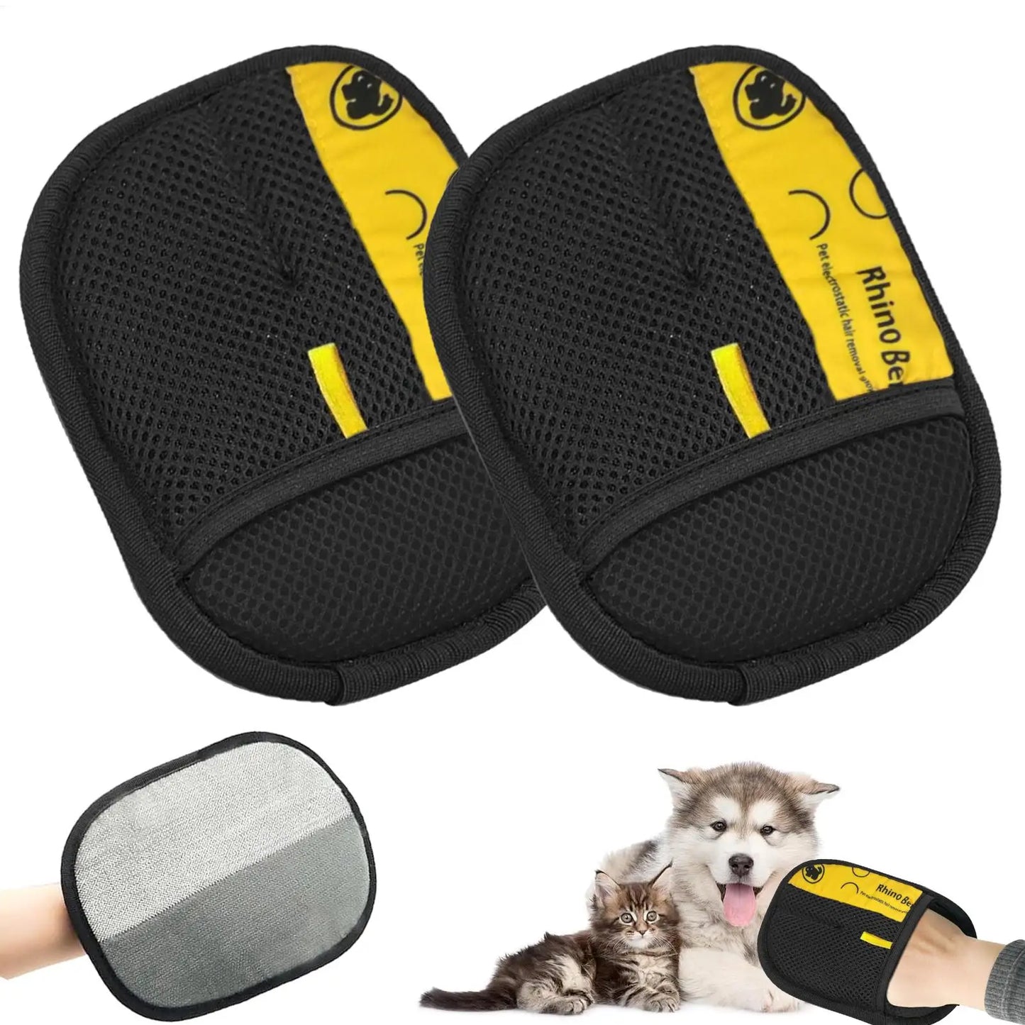 2pcs Pet Grooming Multi-Use Washable Pet Grooming Gloves