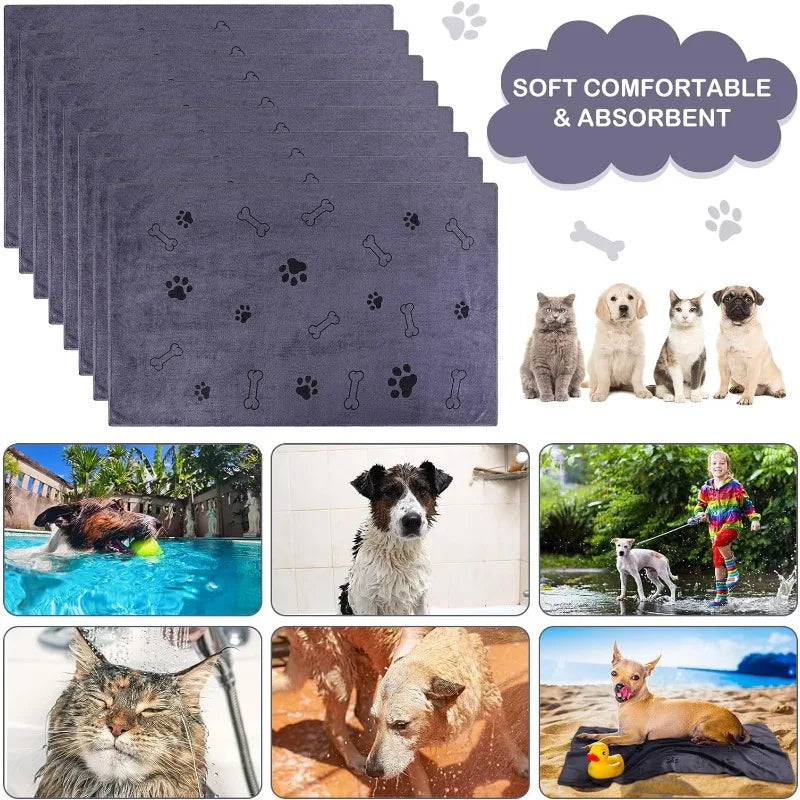 Pet Bath Towel – Quick-Drying & Multi-Purpose