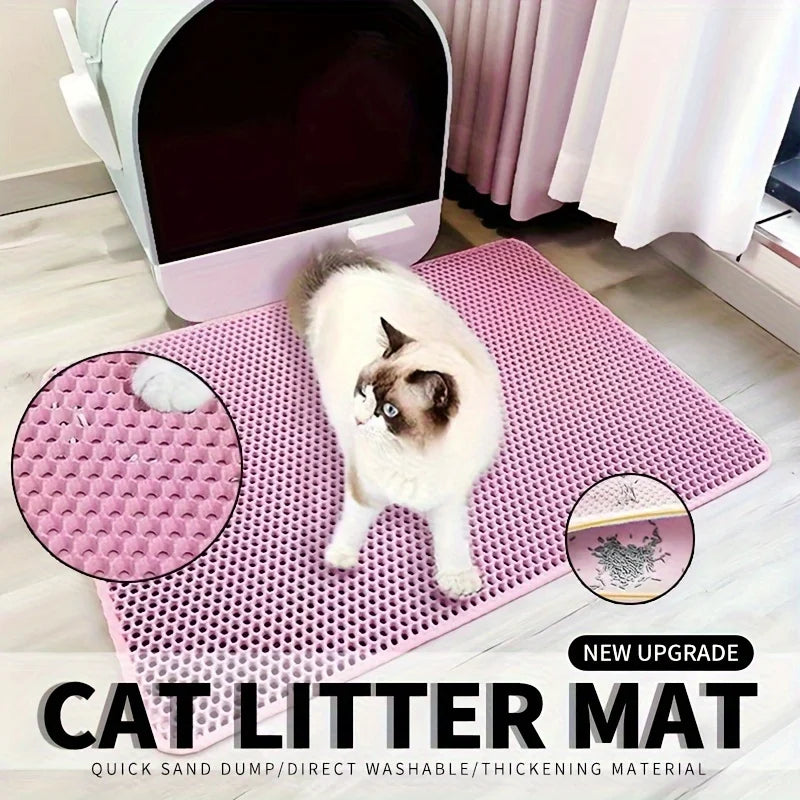 Honeycomb Litter Mat – Scatter Control & Easy Cleaning