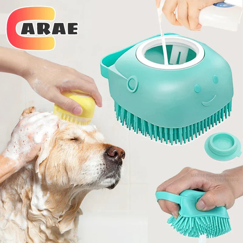 Pet Bath Brush – Soft Silicone Massage & Shampoo Tool