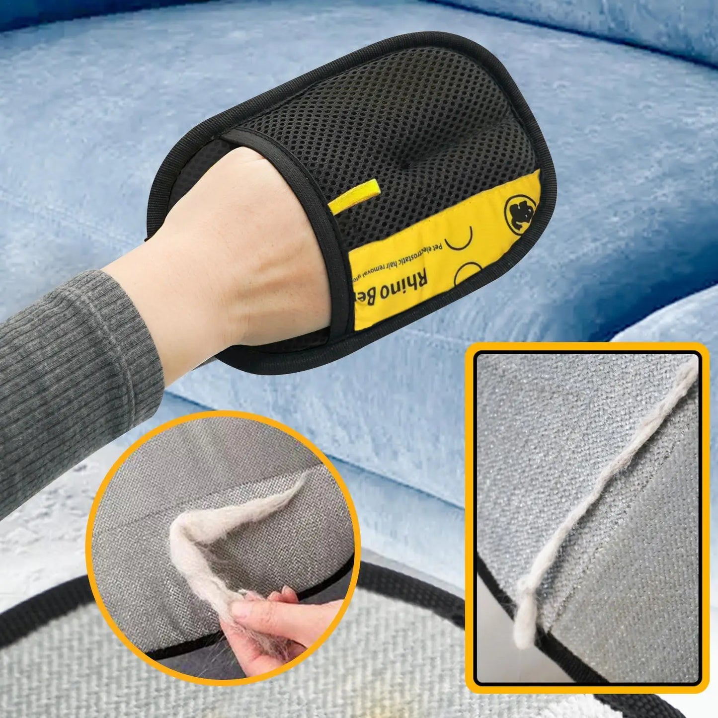 2pcs Pet Grooming Multi-Use Washable Pet Grooming Gloves