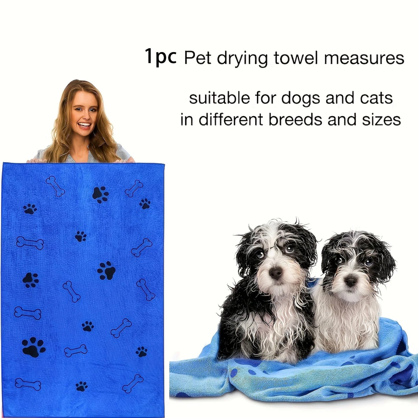 Pet Bath Towel – Quick-Drying & Multi-Purpose