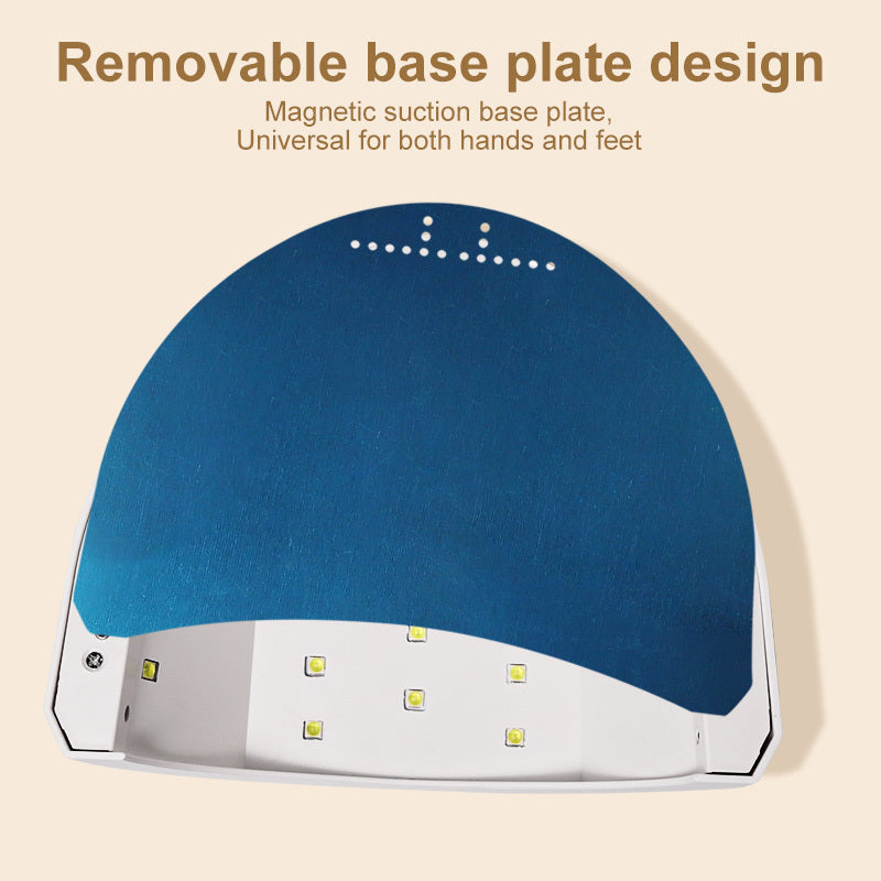 UV LED Nail Lamp, Nail Dryer For Gel Polish With 30 Beads 4 Timers Smart Sensor Fast Curing Home Manicure Professional Salon Nails Art Tools Supplies