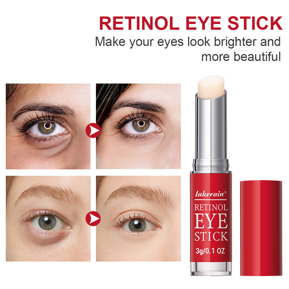 Eye Cream Stick Moisturizing Eye Skin Fading Wrinkle Fishtail Pattern Dark Circles