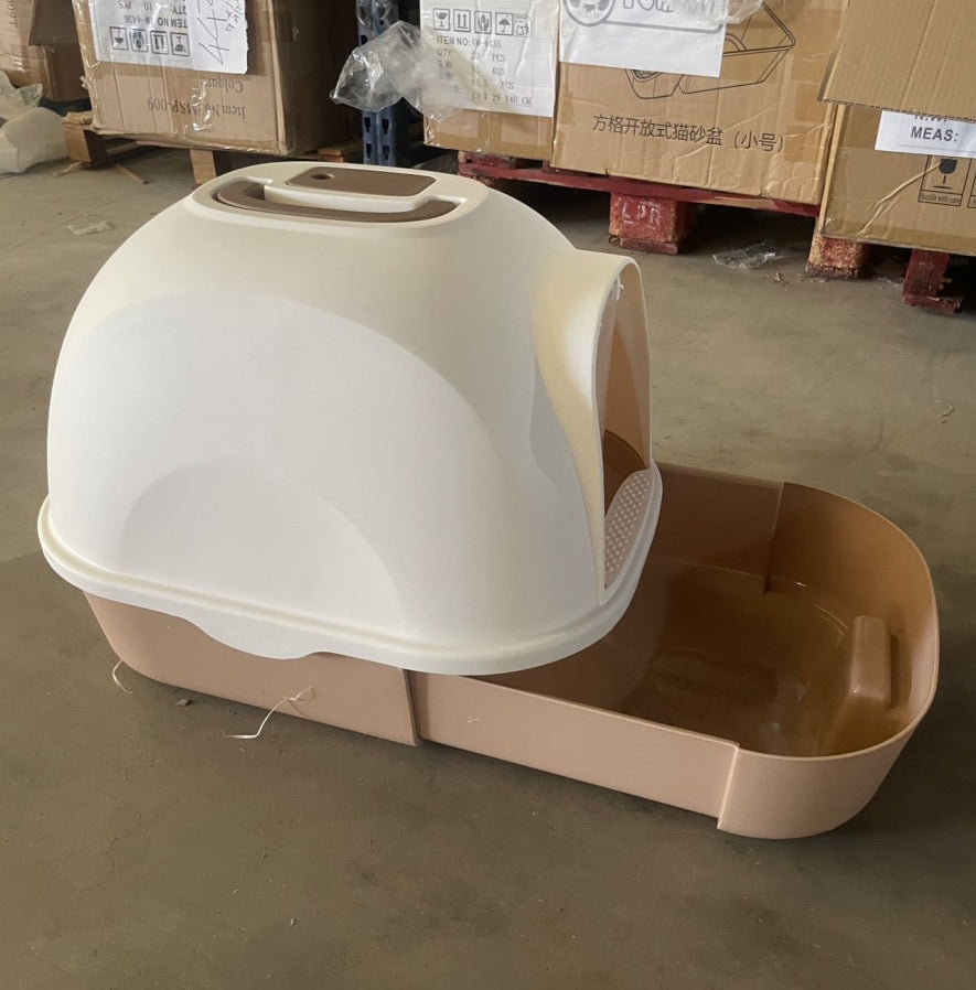 Fully Enclosed Cat Litter Box