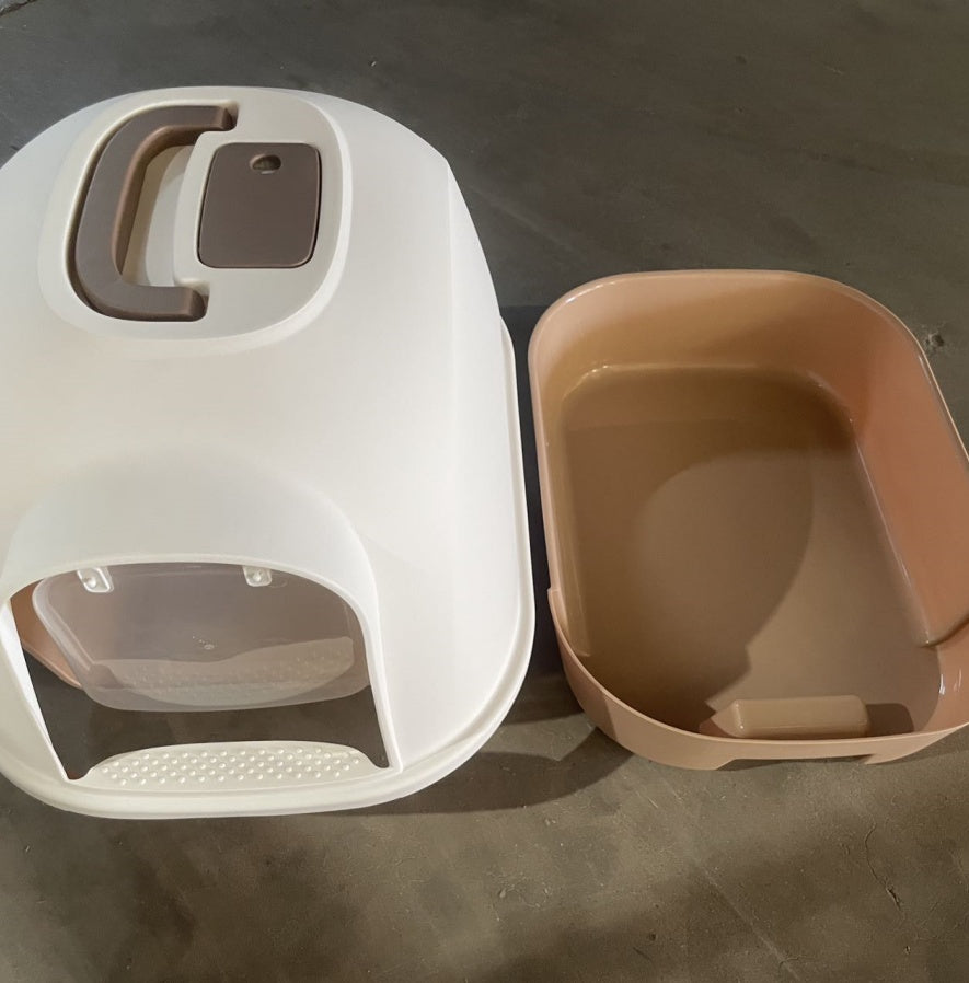Fully Enclosed Cat Litter Box