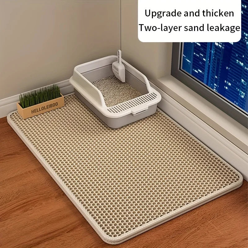 Honeycomb Litter Mat – Scatter Control & Easy Cleaning