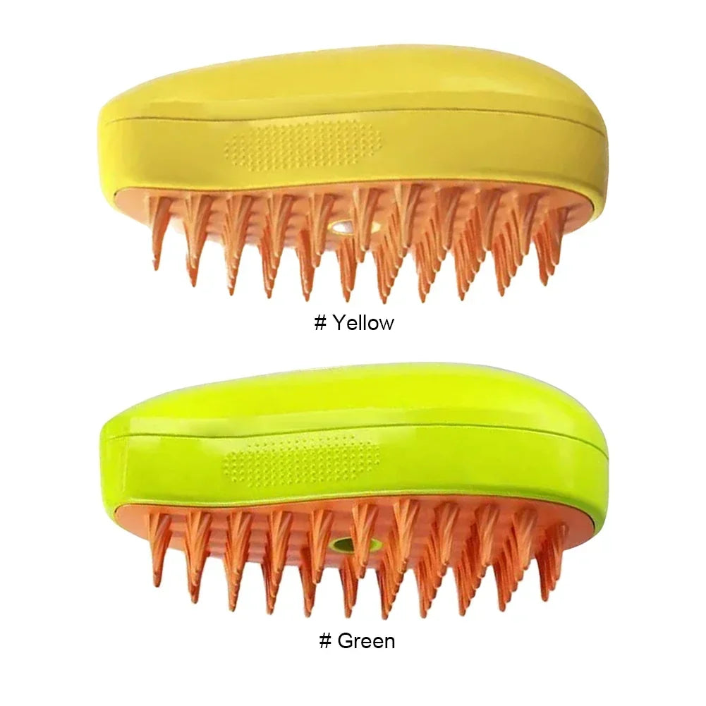 2pcs Pet Steamy Brush & Hair Remover