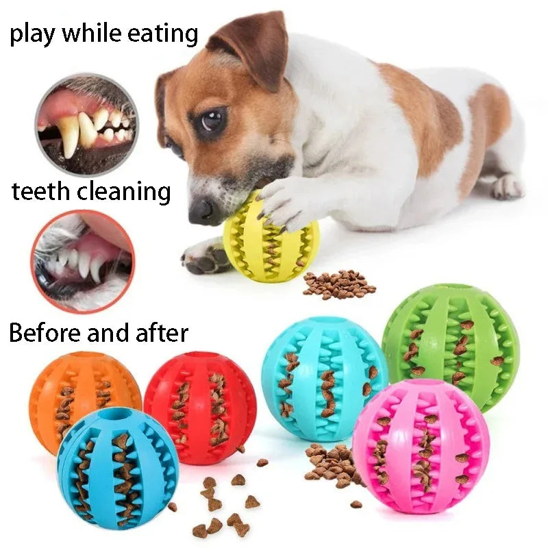 Natural Rubber Dog Chew Ball  Extra-Tough Treat & Chew Ball