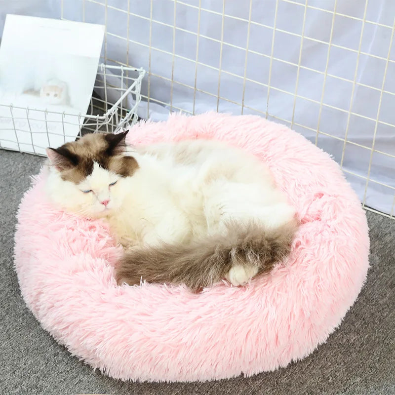 Comfy Plush Cat Bed – Ideal for Sleep & Relaxation