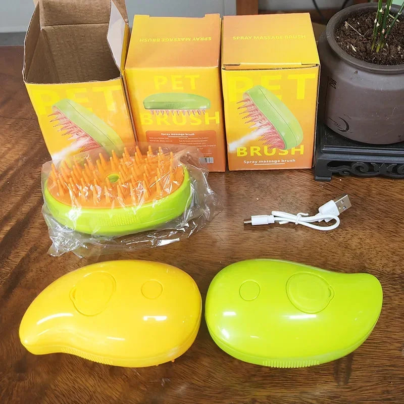 Electric Pet Sprayer Brush – Steam, Groom & Relax