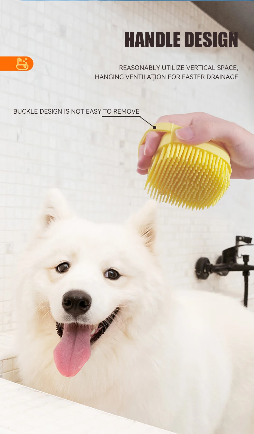 Pet Bath Brush – Soft Silicone Massage & Shampoo Tool