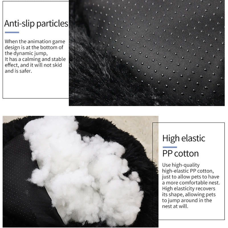 Comfy Plush Cat Bed – Ideal for Sleep & Relaxation