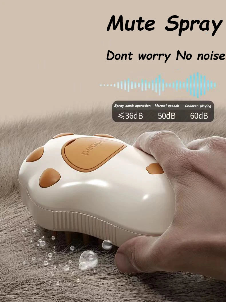 Electric Steam Pet Brush – Massage & Hair Removal