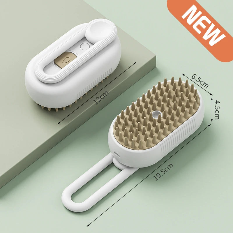 Electric Steam Pet Brush – Massage & Hair Removal