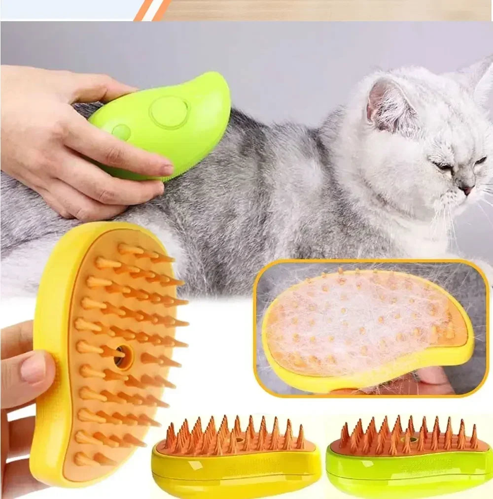 Electric Pet Sprayer Brush – Steam, Groom & Relax
