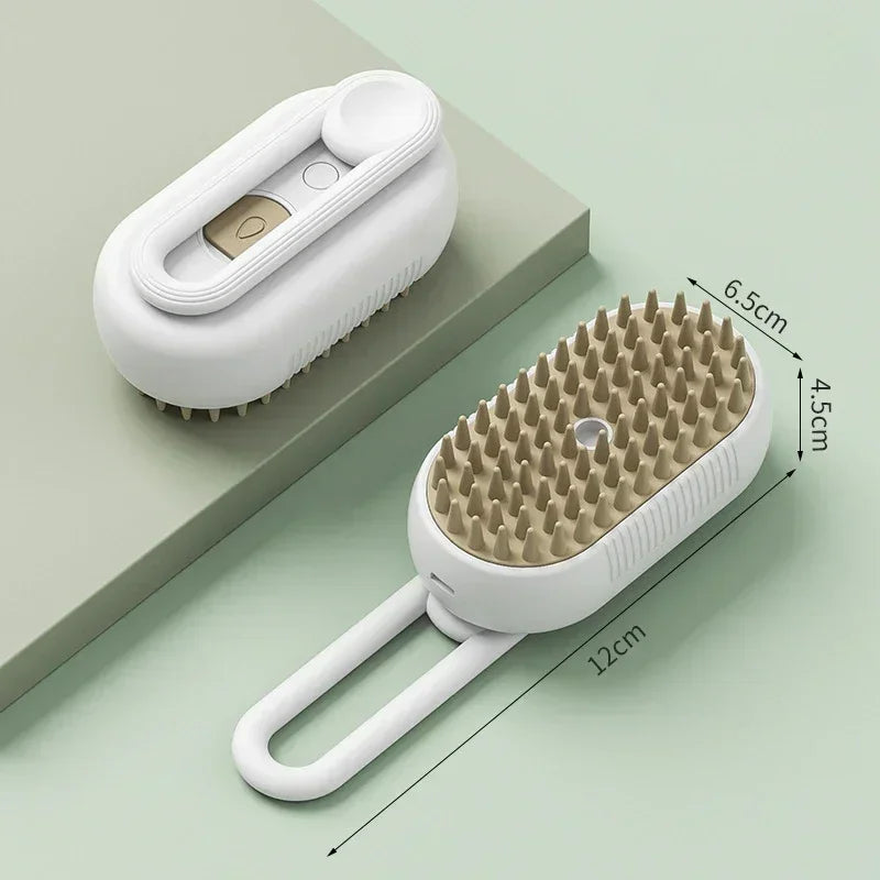 2pcs Pet Steamy Brush & Hair Remover