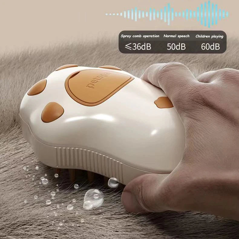 Electric Steam Pet Brush – Massage & Hair Removal