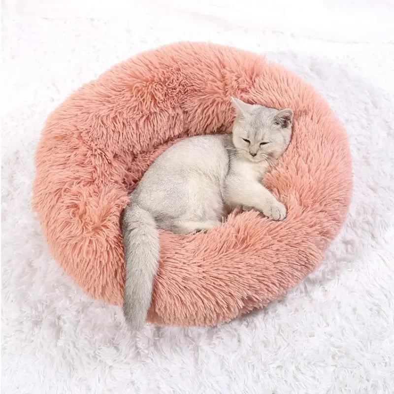 Comfy Plush Cat Bed – Ideal for Sleep & Relaxation