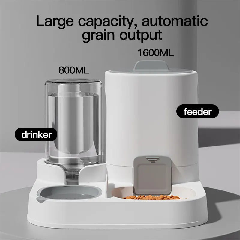 Gravity-Fed Cat Feeder – Large Capacity & Spill-Proof