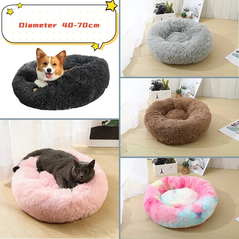 Comfy Plush Cat Bed – Ideal for Sleep & Relaxation