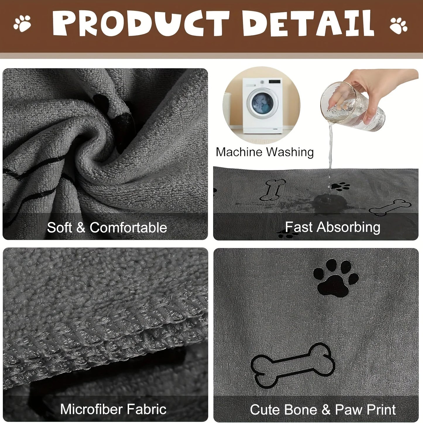 Pet Bath Towel – Quick-Drying & Multi-Purpose