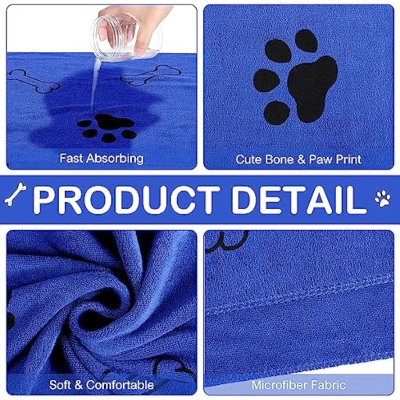 Pet Bath Towel – Quick-Drying & Multi-Purpose